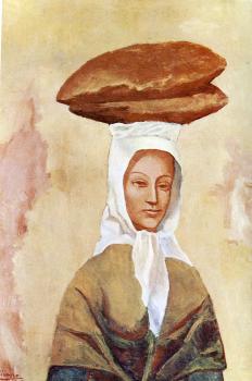 woman with loaves